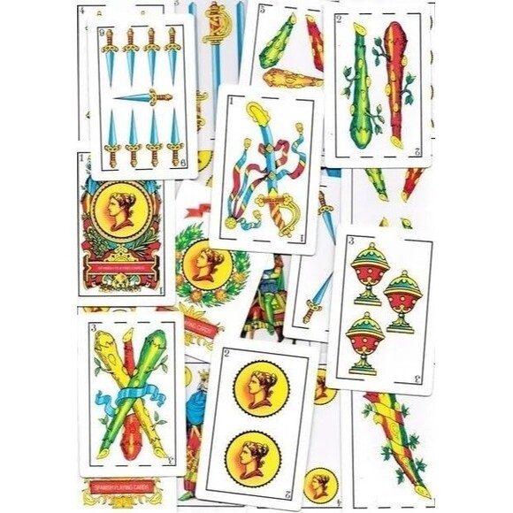 Select Spanish Baraja Playing Cards, Original Spanish Cards Games, Briscas Cards - Picture 4 of 4